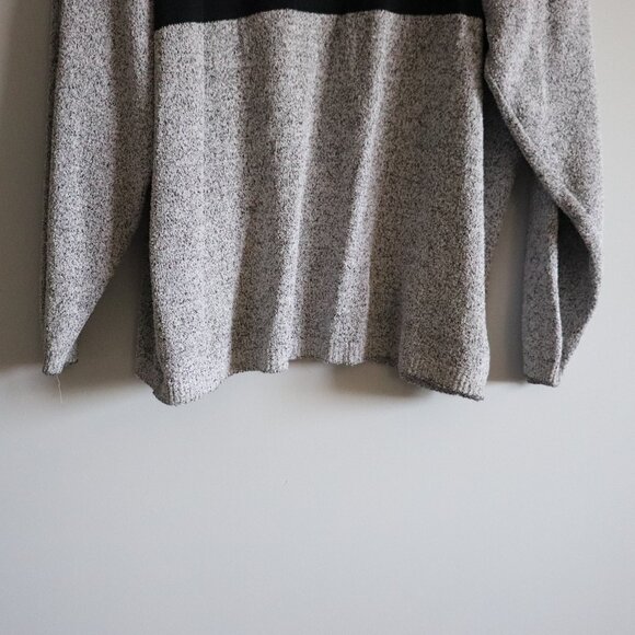 Profilo Sport Men's Grey Sz XL Crewneck Speckled Pullover Cotton Stretch Sweater - Picture 9 of 11